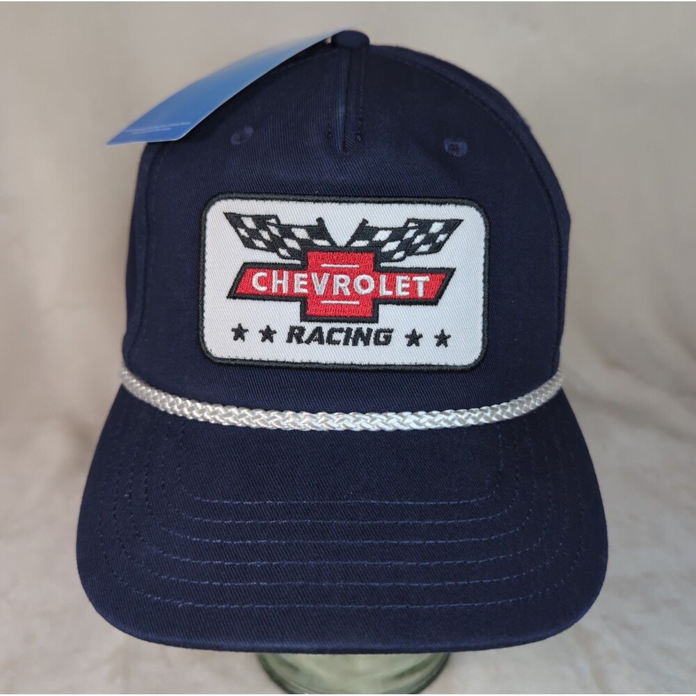 Chevrolet Racing Hat Snapback Rope Patch Chevy Race Car GM OSFM Adjustable NWT